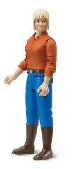 BRU60401 - Personnage articulé agricultrice blonde différentes colories en fonction de la disponibilité jouet BRUDER