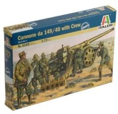 ITA6165 - Maquette à assembler et à peindre - Seconde Guerre mondiale: canon italien de 149/40 avec équipage