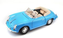 BUR12025ZW - Voiture cabriolet de 1961 bleue – PORSCHE 356B