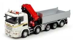 TEK64880 - Camion benne 10x4 SCANIA G10 avec grue HAGEDORN