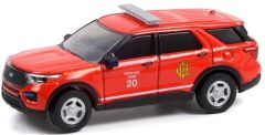 GREEN67010F - Véhicule sous blister FIRE & RESCUE - FORD Police interceptor utility de 2020 Service d'incendie de Chicago