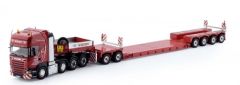 TEK69764 - Camion avec porte engins aux couleurs WIMMER SPEDITION - SCANIA R-Streamline Topline 8x4