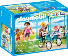 PLAY70093 - Jeu de construction PLAYMOBIL – Famille à vélo
