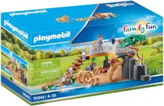 Jeu de construction PLAYMOBIL – Famille de lions avec végétation