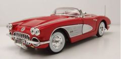 MMX73109ROUGE - Voiture cabriolet de 1958 couleur rouge - CHEVROLET Corvette