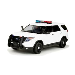 MMX73995 - Voiture de police avec sons et lumières couleur blanche – FORD Interceptor Utility 2015