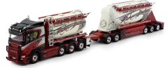TEK75672 - Camion porteur avec remorque silo aux couleurs AUVINEN – SCANIA R 8x4