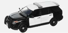 MMX76988NOIR - Véhicule de police couleur noire et blanche - FORD Interceptor Utility