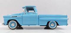 MMAX79311BLEU - Voiture Pick-up de 1958 couleur bleu - CHEVROLET Apache Fleetline