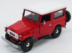 MMX79323ROUGE - Voiture de 1974 couleur rouge et blanc – TOYOTA FJ40