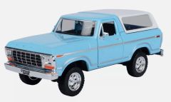 MMAX79373BLEU - Voiture pick-up avec Hard Top de 1978 couleur bleu et blanc - FORD Bronco