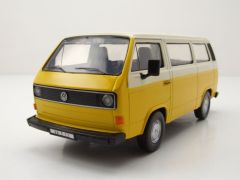MMX79376JAUNE - Bus de couleur jaune et beige - VW type 2 T3