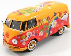 MMX79563ORANGE - Van de couleur Orange - Flower Power - VW Type 2 T1