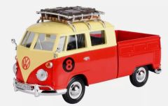 MMAX79582 - Véhicule avec galerie couleur rouge et beige - VW Type 1 #8
