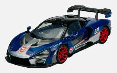 MMX79668 - Voiture de couleur bleu et orange - GULF - McLAREN Senna