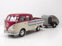 MMX79673 - Voiture avec caravane et planche de surf – VW Type 2