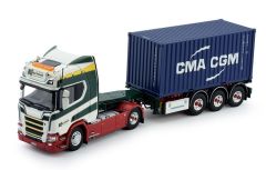 TEK72278 - Camion avec porte container du transporteur ROBY SCHMIDT - SCANIA R 4x2 et container CMA CGM