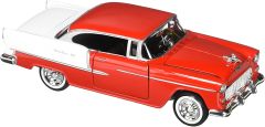 MMX73229RD - Voiture de 1955 couleur rouge et blanche – CHEVY bel Air