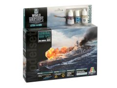 ITA74003 - Maquette WORLS OF WARSHIPS à assembler et à peindre - Kit de démarrage - Admiral Graf Spee