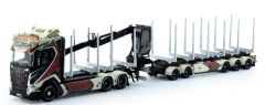 TEK74731 - Camion grumier avec remorque WOODTRANS - SCANIA S Highline 6x4