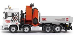 CON77214/0 - Camion plateau MAN TGS XL Euro6 équipé d'une grue PALFINGER PK92002-SH