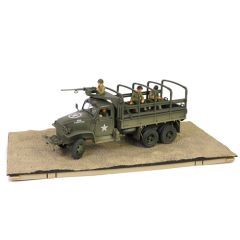 FOV801201A - Véhicule militaire avec arceau mitrailleuse M37 et figurines - GMC CCKW 353B cabine de type 1609