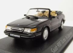 NOREV810045 - Voiture cabriolet de 1992 couleur noire – SAAB 900 turbo