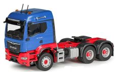 CON81005/0 - Camion solo de couleur rouge et bleu - MAN TGS 6x4