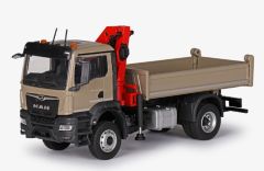 CON81165/03 - Camion porteur benne avec grue de déchargement – MAN TGS NN 2 Essieux