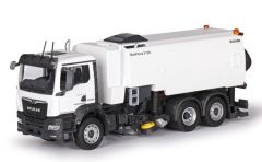 CON81257/0 - Camion Balayeuse BUCHER MaxPower V120 couleur blanc – MAN TGS NN 6x2