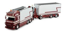 TEK82430 - Camion porteur avec remorque du transporteur G&J VAN LEEUWEN - SCANIA R580 Highline 6x4