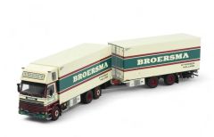 TEK82539 - Camion porteur avec remorque du transporteur BROERSMA - SCANIA R113 Topsleeper 6x2
