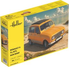 HEL82704 - Maquette à assembler et à peindre - RENAULT 4 TL/GTL sun roof