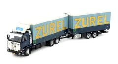 TEK82886 - Camion porteur avec remorque du transporteur ZUREL - SCANIA R112 6x2