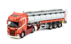 TEK83740 - Camion avec remorque citerne 3 essieux TVT – SCANIA R Highline 4x2