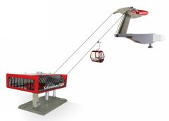 JC84388 - Remontée mécanique de couleur rouge et noir - KOHLMAISB avec 1 télécabine