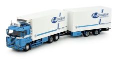 TEK84995 - Camion porteur avec remorque frigorifique du transporteur F.VAN BERGEIJK - SCANIA R143 6x2