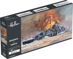 HEL85078 - Maquette à assembler et à peindre - Coffret double - BOSMARCK et TIRPITZ