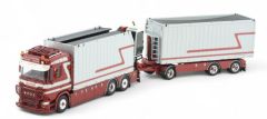 TEK85207 - Camion porteur avec remorque - G&J VAN LEEUWEN - SCANIA R580 6x2