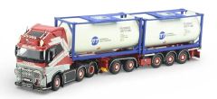 TEK86476 - Camion avec porte container et container du transporteur SL Logistics - VOLVO FH05 Gl. XL 6x2