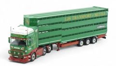 TEK86507 - Camion aevc remorque pour bovins des transports LJS - SCANIA Topline 6x4