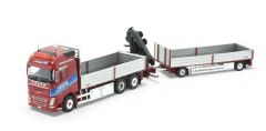 TEK86950 - Camion porteur avec grue de chargement du transporteur SIDLER - VOLVO FH04 Globetrotter 6x2