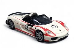 MNC870062137 - Voiture de 2015 couleur blanche avec bandes rouge - PORSCHE 918 Spyder #3