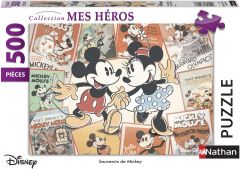 NAT872176 - Puzzle Les souvenirs de Mickey - 500 pièces