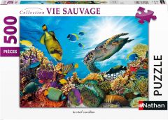 NAT872862 - Puzzle Le Récif Corallien - 500 Pièces