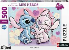 NAT873227 - Puzzle 500 Pièces - Stitch et Angel