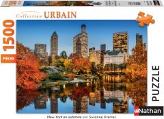 NAT877881 - Puzzle  NewYork en Automne par Suzanne KREMER - 1500 Pièces