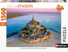 NAT878055 - Puzzle Le Mont-Saint-Michel par Suzanne KREMER - 1500 Pièces