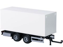 EMEK89002 - Remorque 2 essieux de couleur blanc