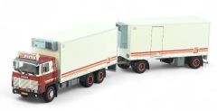 TEK89107 - Camion porteur avec remorque frigorifique du transporteur CJ - SCANIA 141 6x4